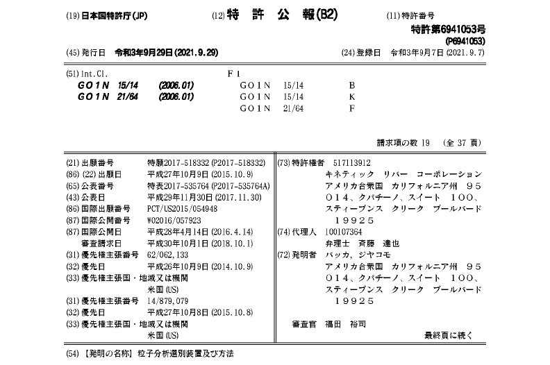Kinetic River Issued Its First Patent In Japan