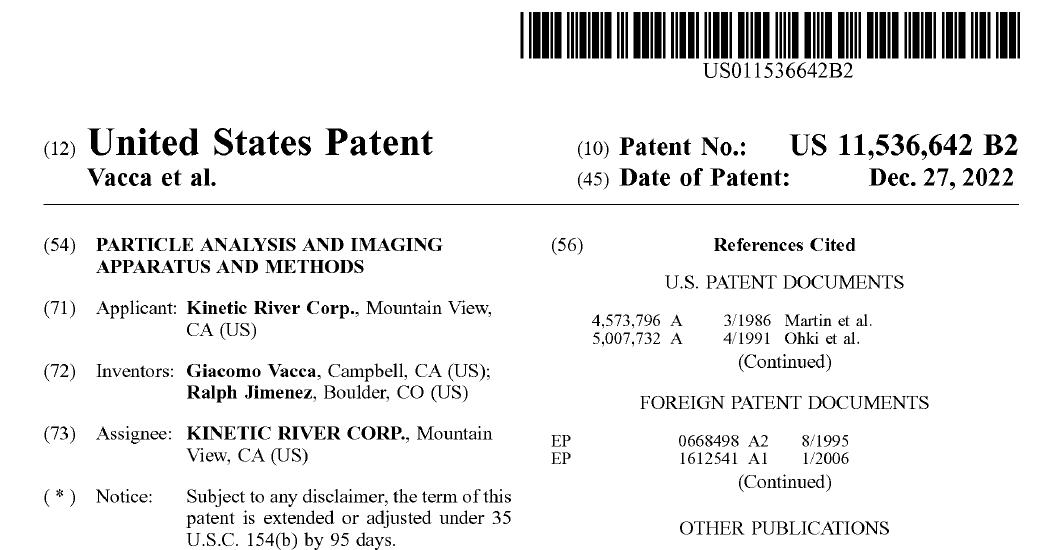 Kinetic River Is Issued Its 17th Patent