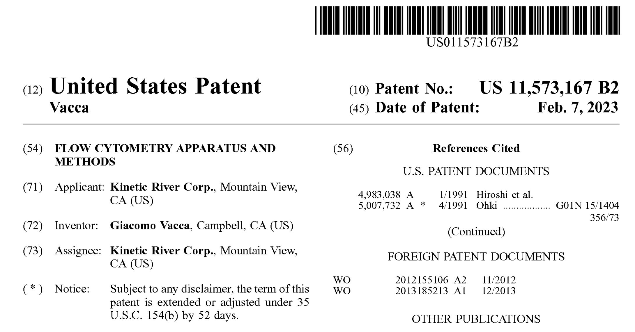 Kinetic River Is Issued Its Milestone 20th Patent